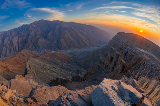 Ras al Khaimah h&ouml;chster Berg der VAE